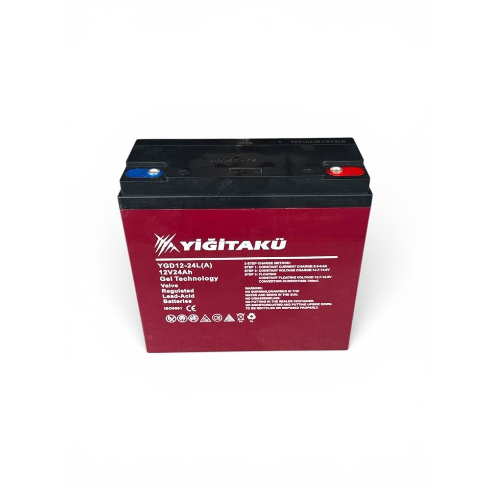 AKÜ 12V24 AH E-BİKE DİK AKÜ YİĞİT AKÜ