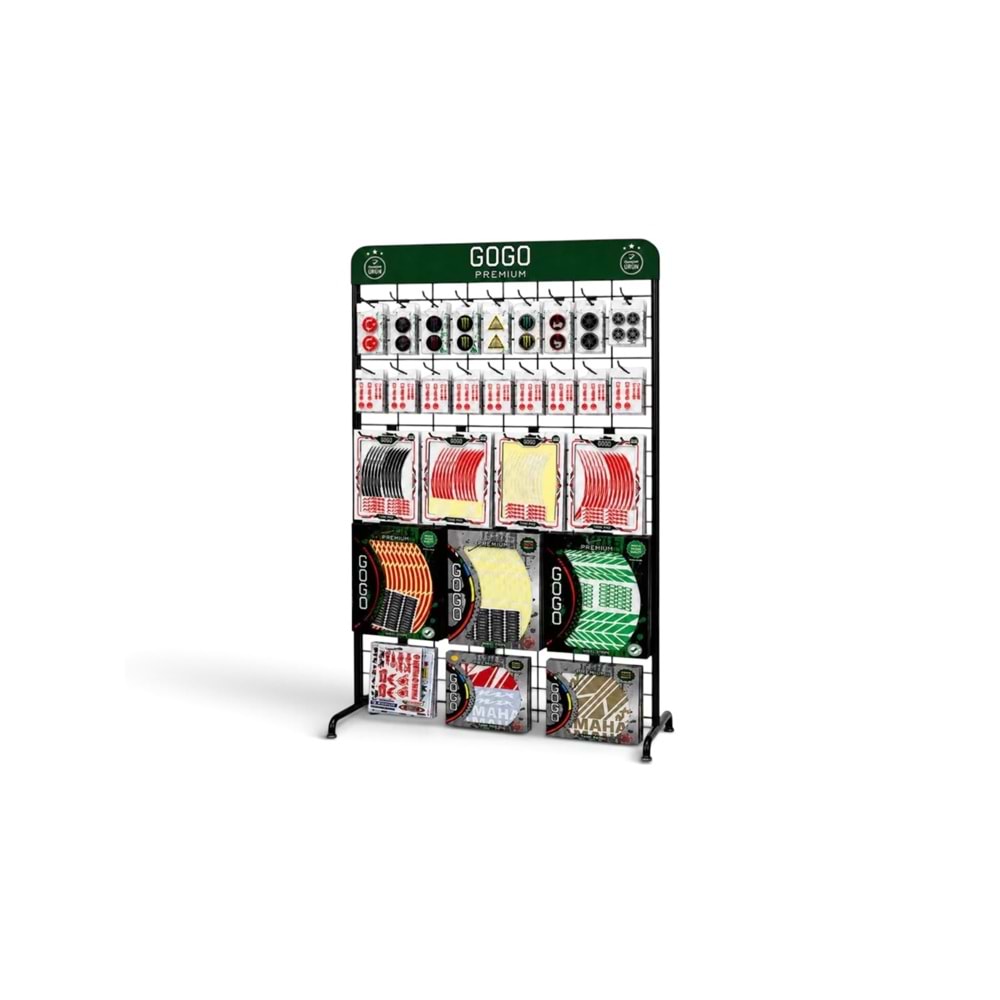 PERAKENDE MAĞAZA DİSPLAY STANDI | METAL TEL STAND 100X200 CM