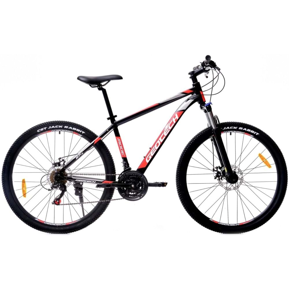 Geotech Mode 27,5 Jant 21 Vites Dağ Bisikleti - Siyah - Kırmızı- Gri