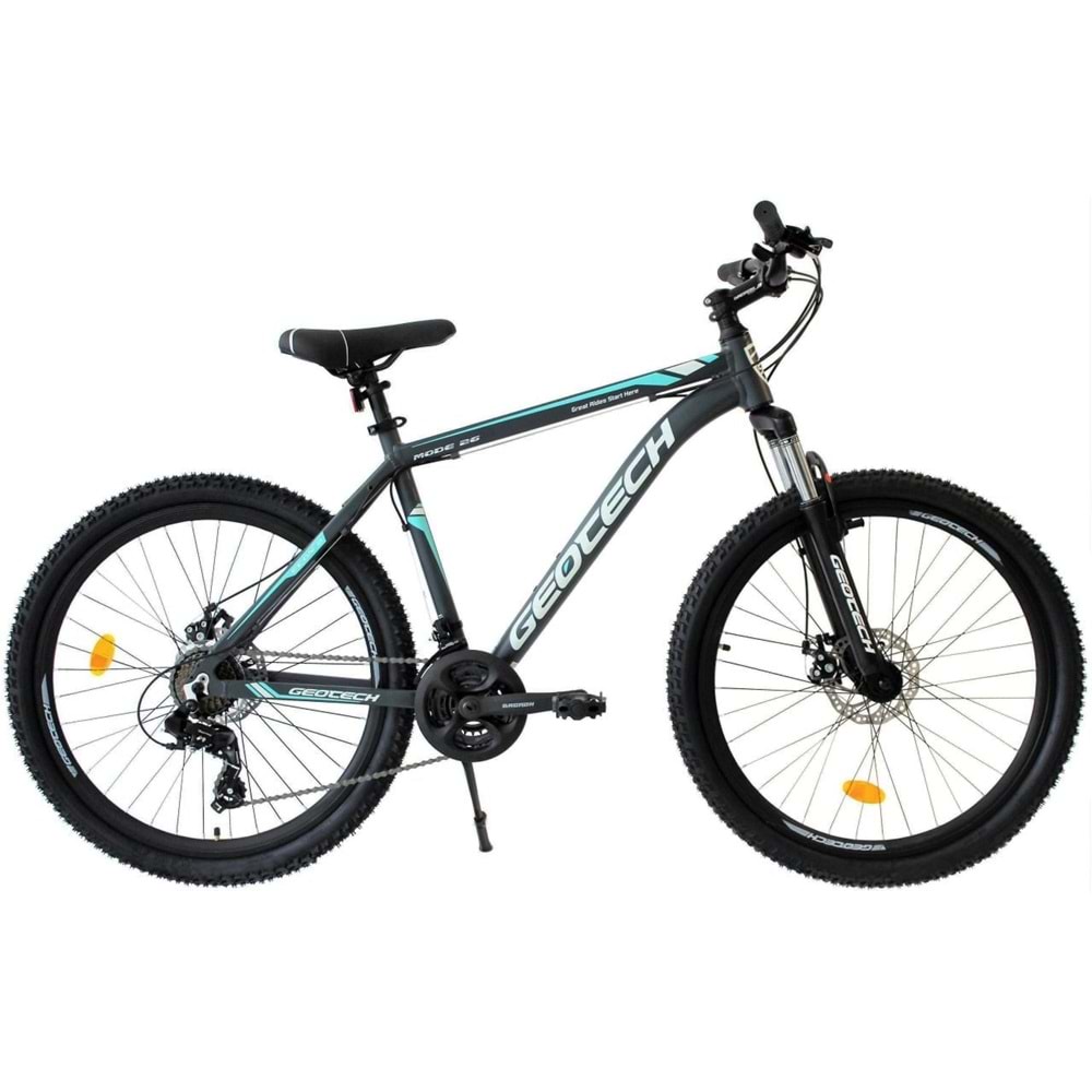 Geotech Mode 26 Econ 3 26 Jant 24 Vites Dağ Bisikleti - Gri/Turkuaz