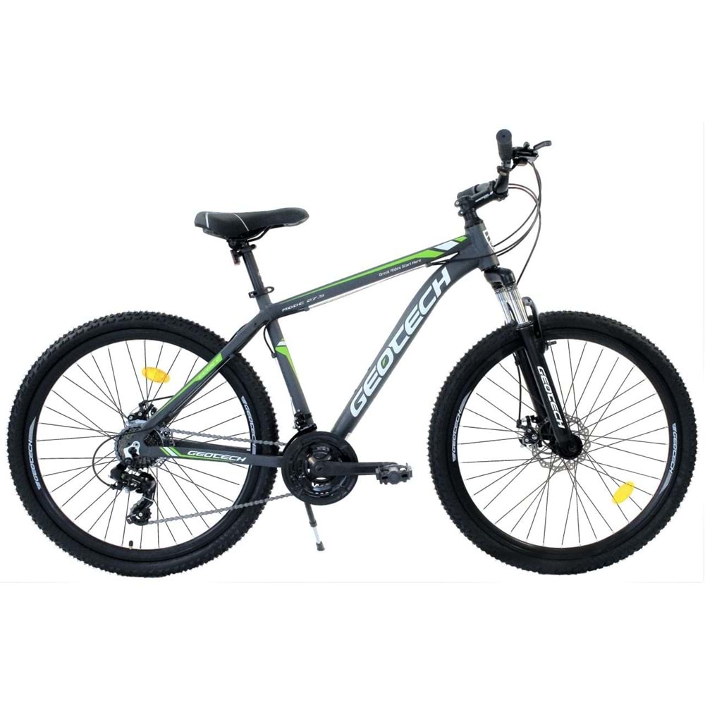 Geotech Mode 27,5 Econ 2 27.5 Jant 24 Vites Dağ Bisikleti - Gri/Yeşil