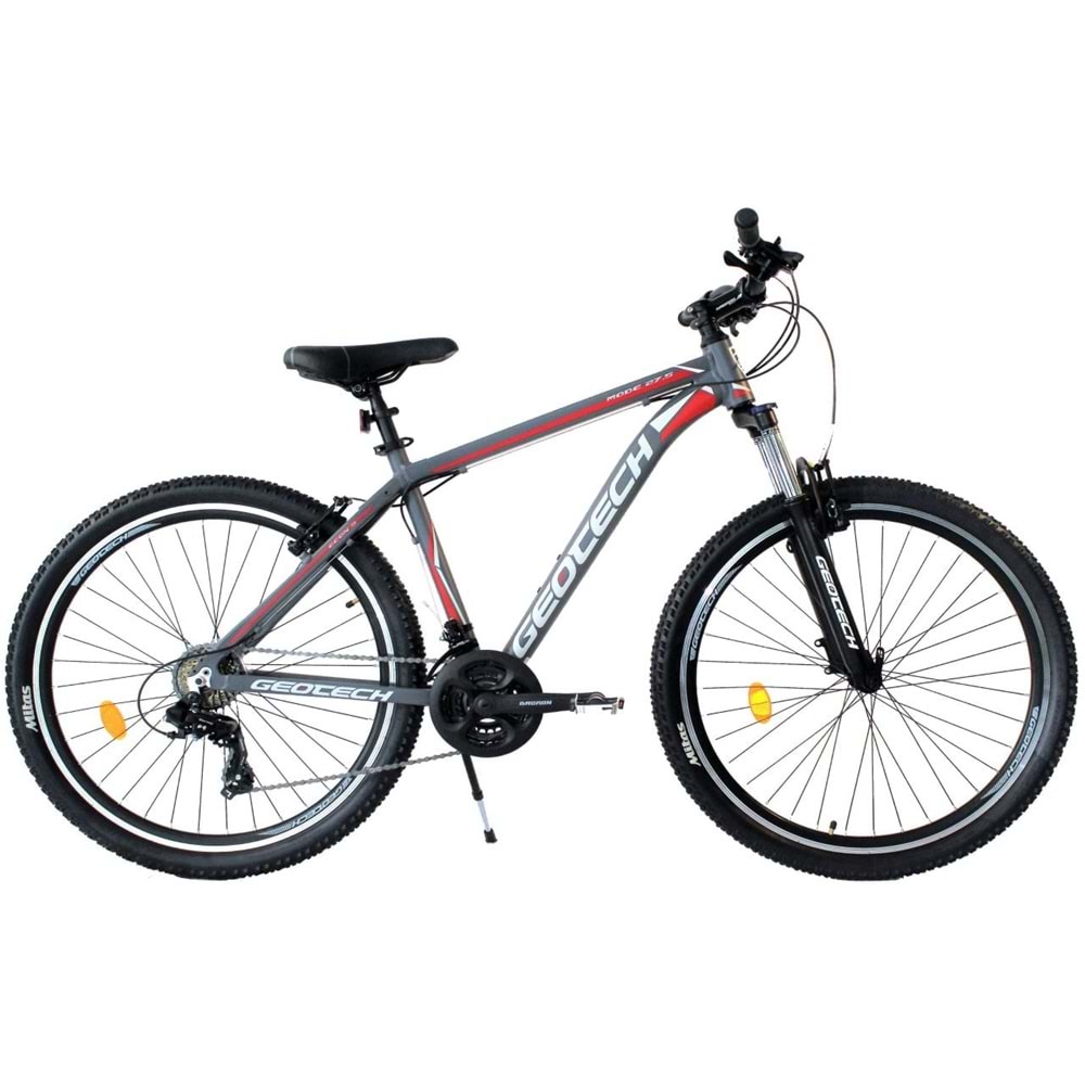Geotech Mode 27,5 Econ 3 27.5 Jant 21 Vites Dağ Bisikleti Gri/Kırmızı