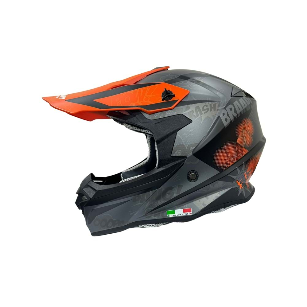 SWAY 617 MATT POW BLACK-ORANGE (M)