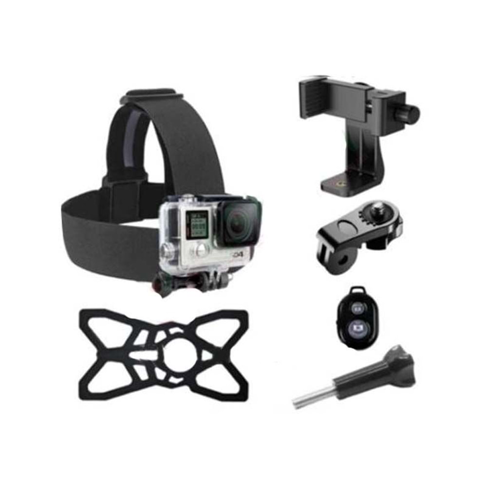 UNİVERSAL KAFA BANDI AYARLANABİLİR KUMANDALI TELEFON TUTUCU