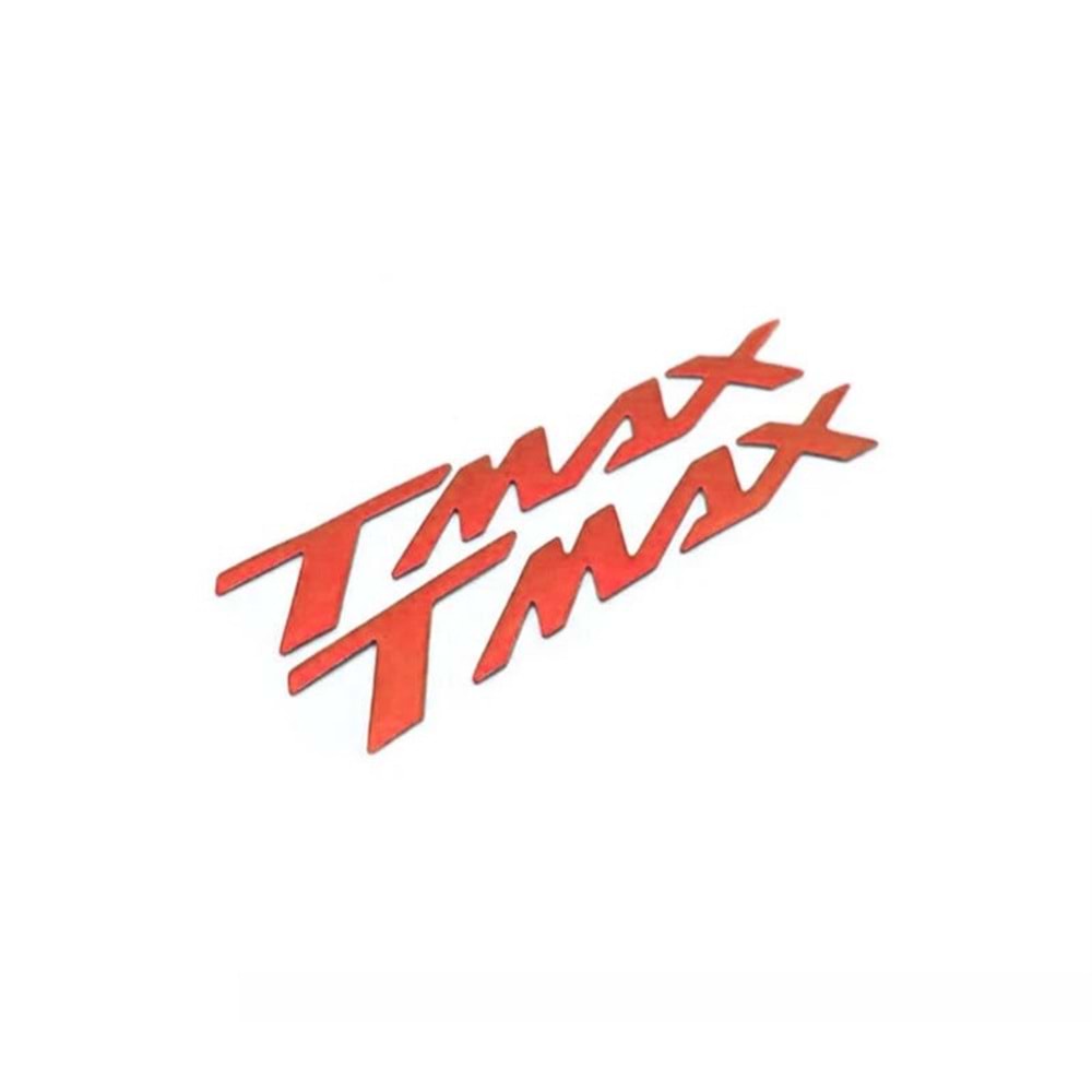 YAMAHA TMAX UYUMLU SELE ALTI METAL YAZI SETİ KIRMIZI