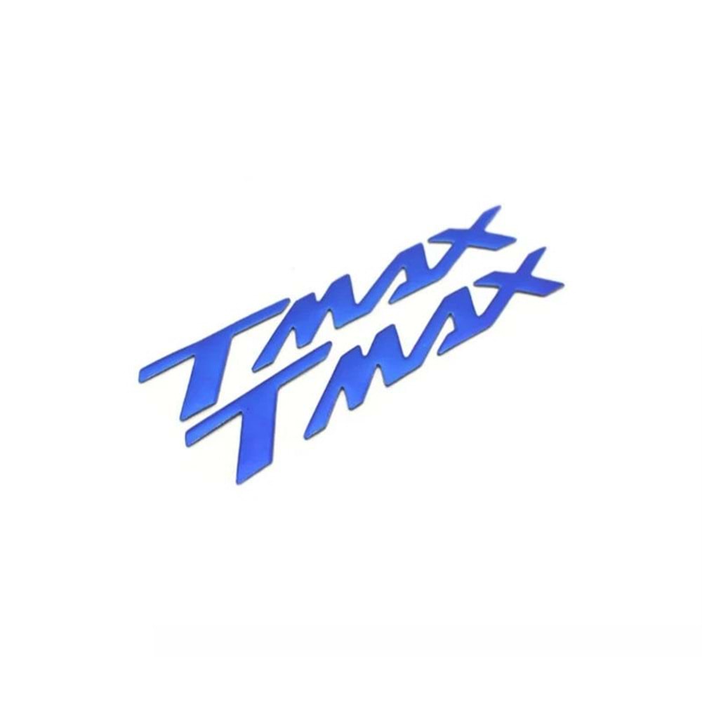 YAMAHA TMAX UYUMLU SELE ALTI METAL YAZI SETİ MAVİ