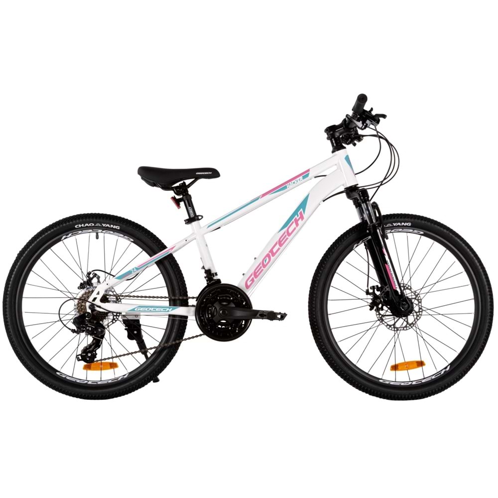 Geotech Hacker 24 Çocuk Dağ Bisikleti - Beyaz Pembe 2026
