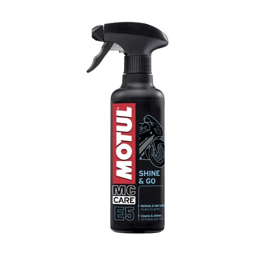 MOTUL E5 MOTOSİKLET PLASTİK GRENAJ & KAPORTA PARLATMA VE BAKIM SPREYİ 400ML