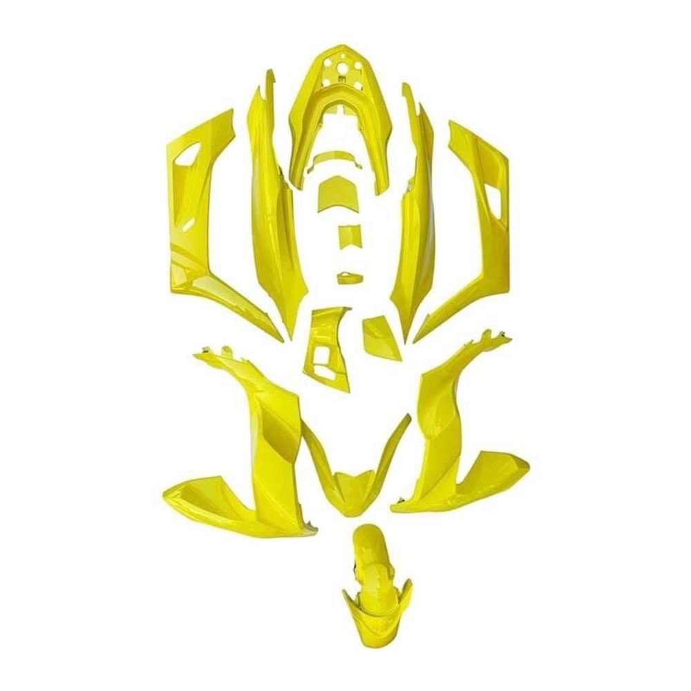 HONDA PCX 2021 - 2024 UYUMLU KOMPLE KAPORTA SETİ FLORASAN SARI