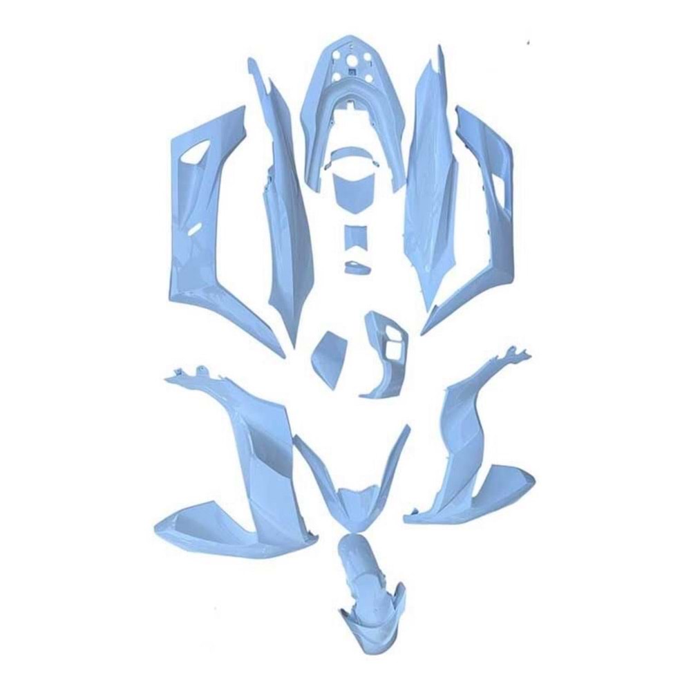 HONDA PCX 2021 - 2024 UYUMLU KOMPLE KAPORTA SETİ BEYAZ