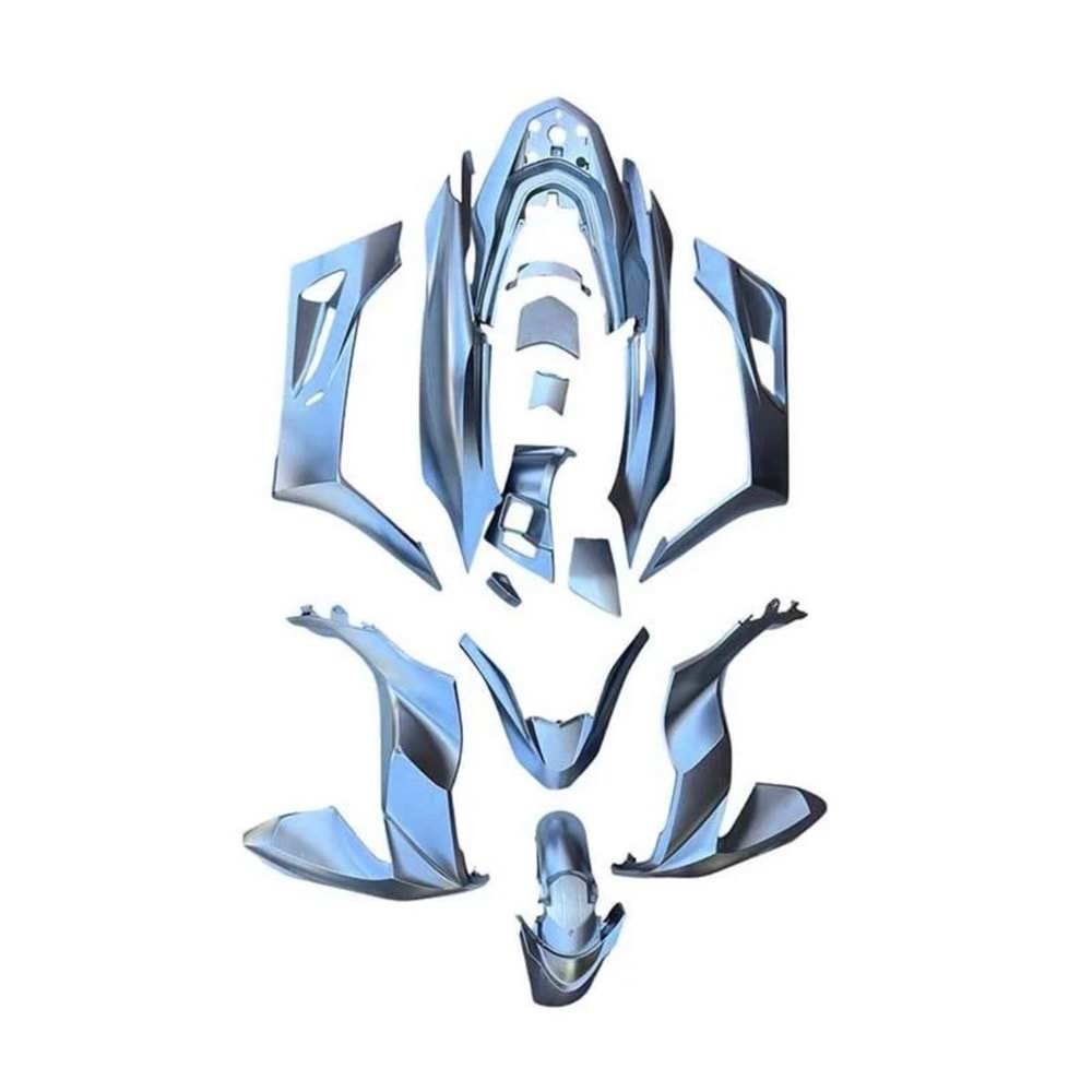 HONDA PCX 2021 - 2024 UYUMLU KOMPLE KAPORTA SETİ NİKEL