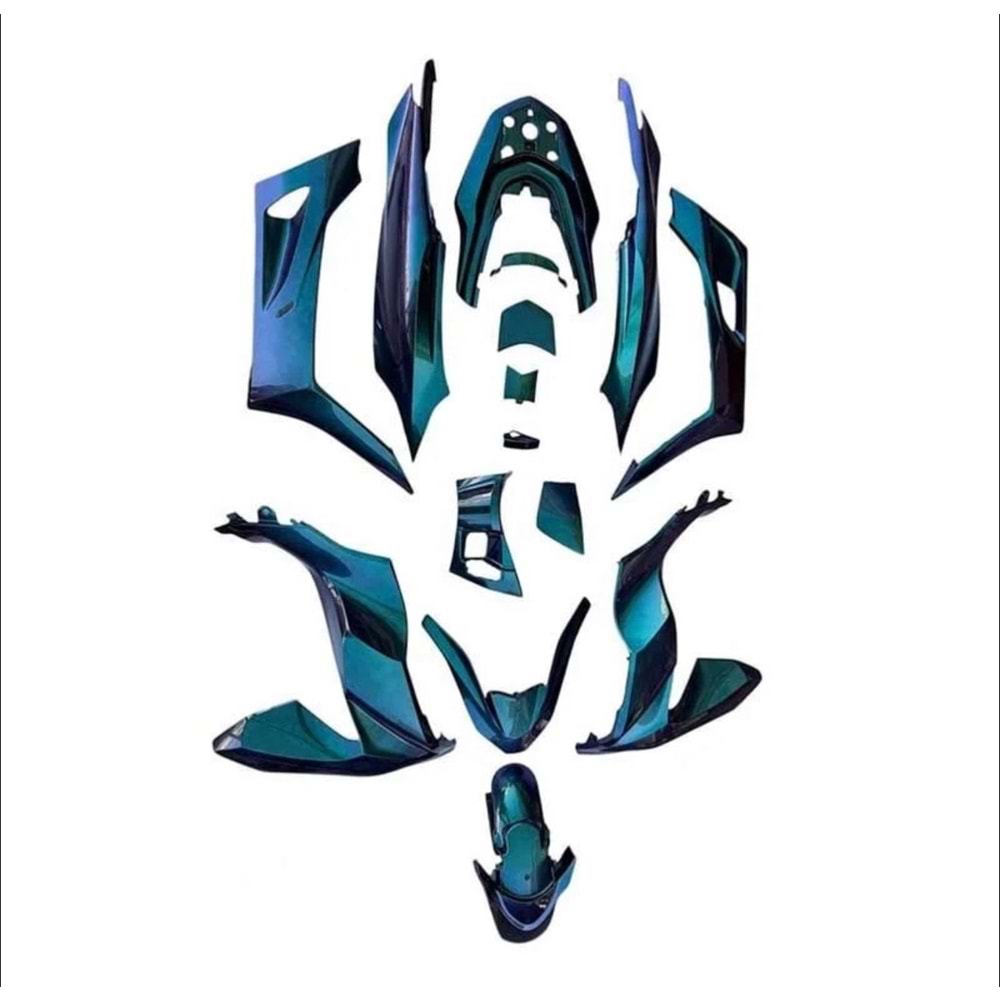 HONDA PCX 2021 - 2024 UYUMLU KOMPLE KAPORTA SETİ BUKALEMUN YEŞİL