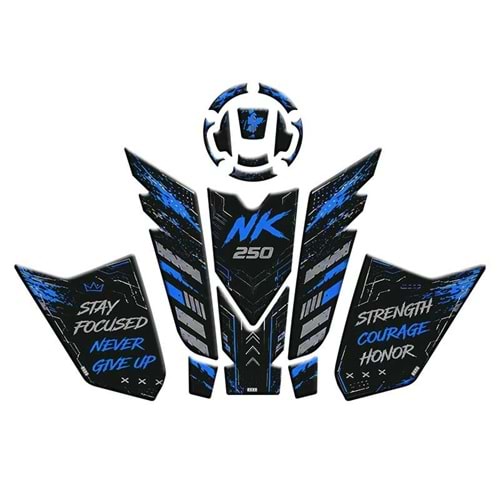 CF MOTO 250 NK 2023 - 2026 UYUMLU TANK PAD SET 005