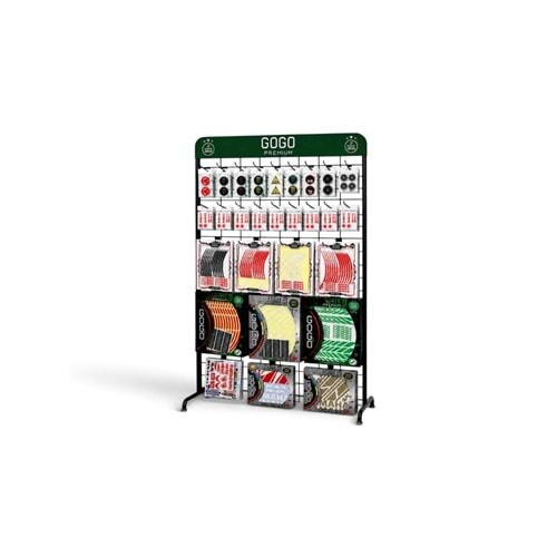 PERAKENDE MAĞAZA DİSPLAY STANDI | METAL TEL STAND 100X200 CM