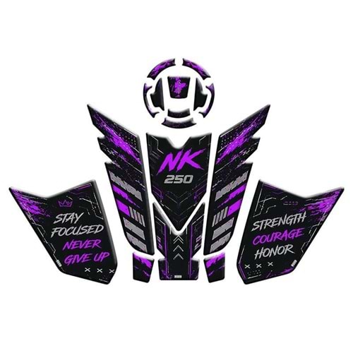 CF MOTO 250 NK 2023 - 2026 UYUMLU TANKPAD SET 007