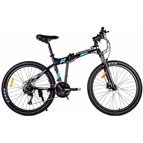 Geotech Fold Up 26D Pro 26 Jant 27 Vites HD Katlanır Dağ Bisikleti - Mat Siyah Mavi