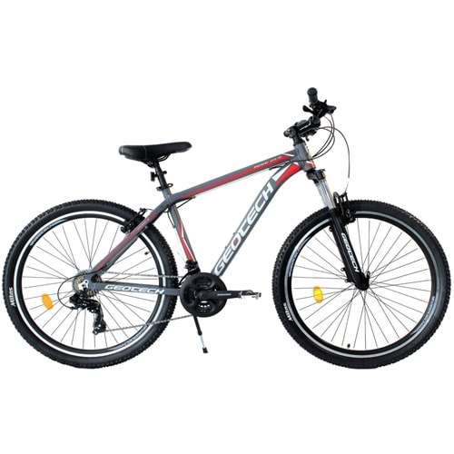 Geotech Mode 27,5 Econ 3 27.5 Jant 21 Vites Dağ Bisikleti Gri/Kırmızı