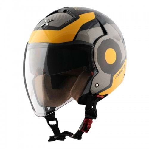 KASK AXOR ULTRON YARIM (M) SARI