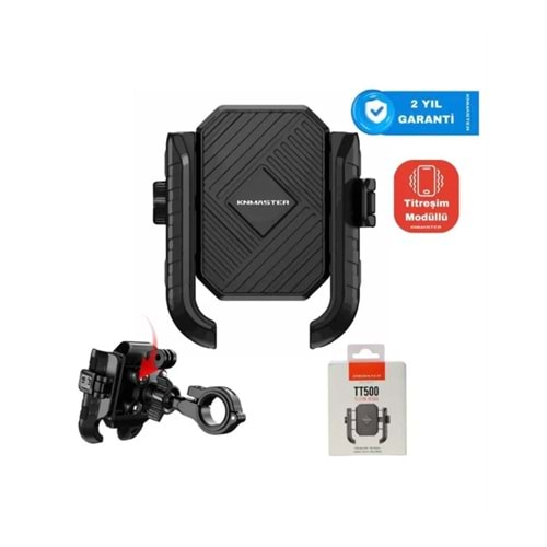 KNMASTER TT-500 Titreşim Önleyicili Motosiklet Telefon Tutucu