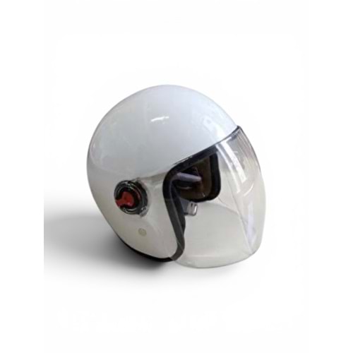 KASK YARIM ÇENESİZ BEYAZ