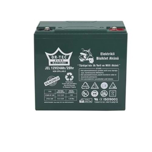 AKÜ (Elektirikli Bisiklet) 12V20 AH (24 AH DİK AKÜ) ORTEC