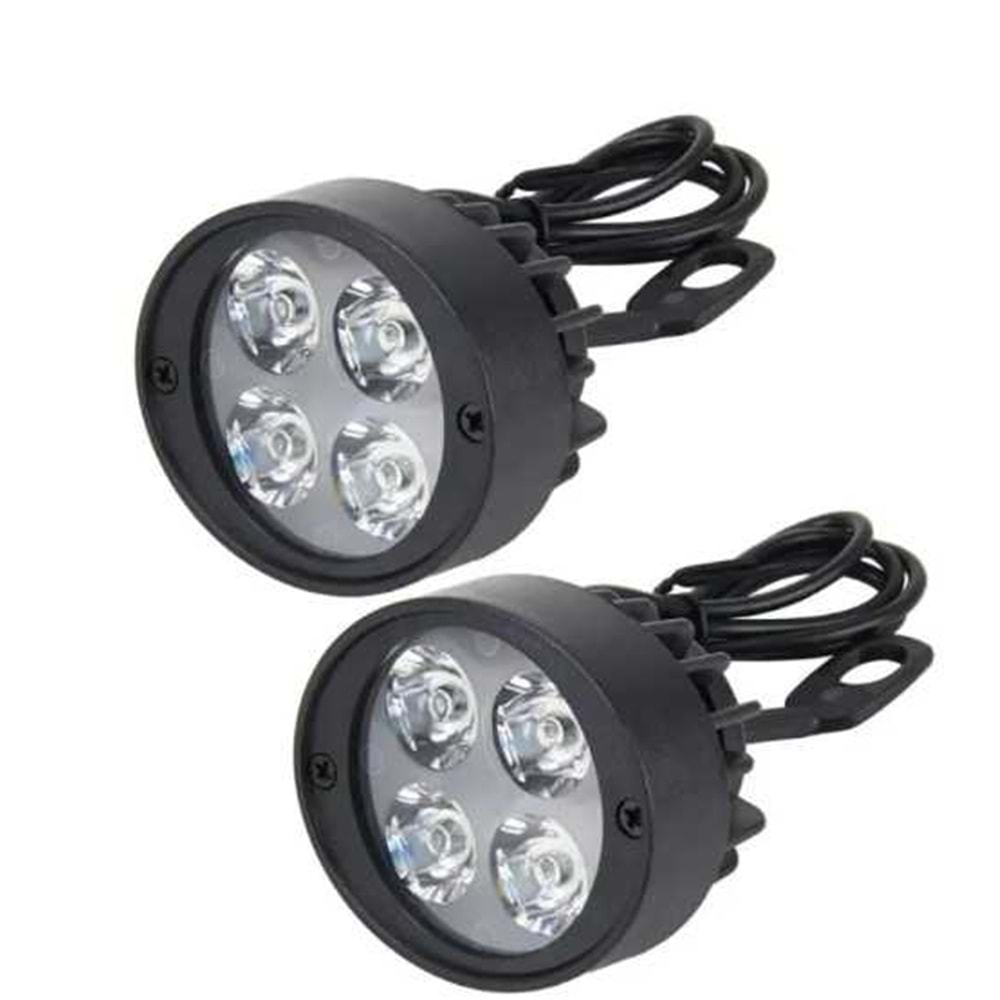 KNMASTER BADGER 12W AYNA BAĞLANTILI MOTOSİKLET SİS FARI