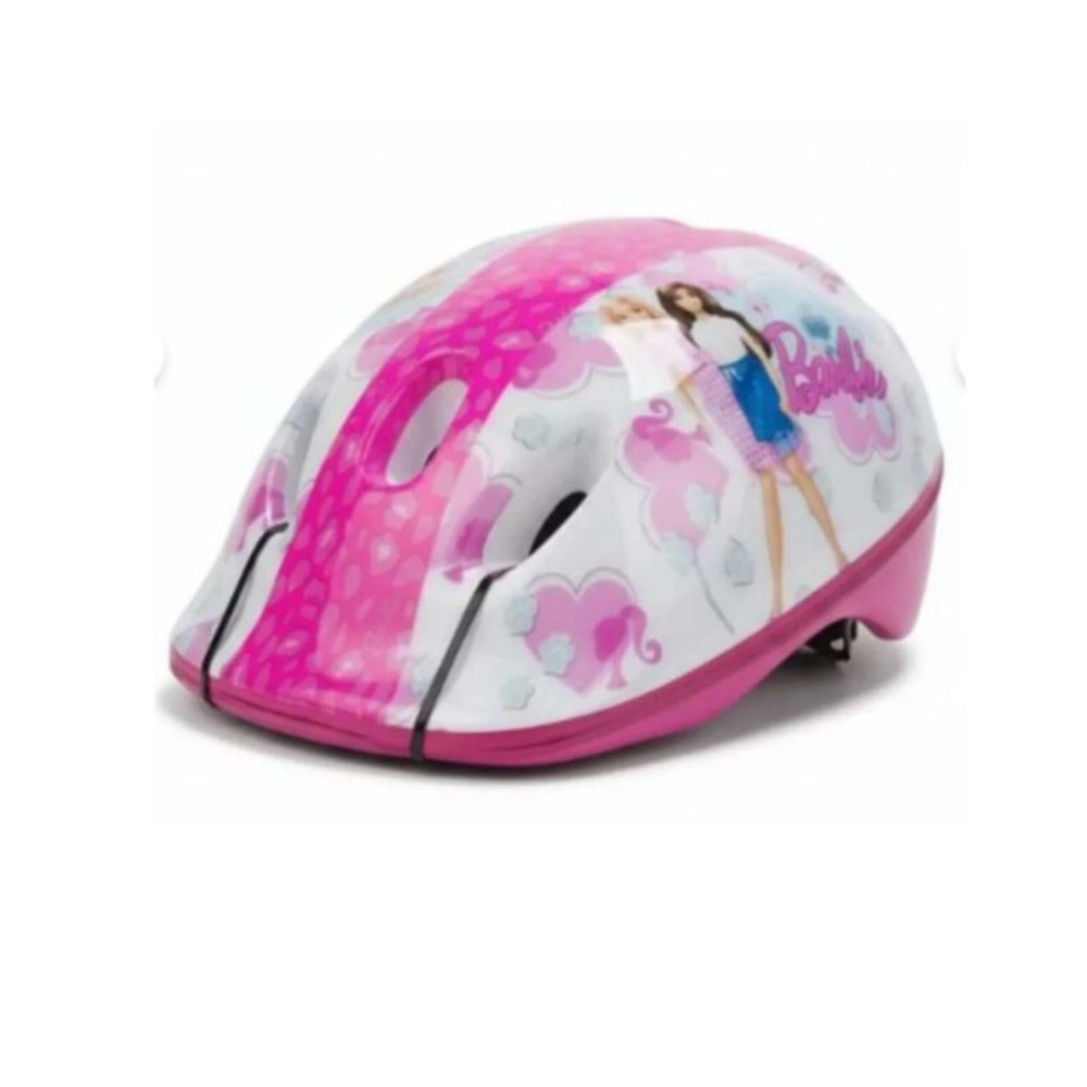 PEMBE BARBİE TEMALI ÇOCUK BİSİKLET SCOOTER KASKI ( 3-9 YAŞ)